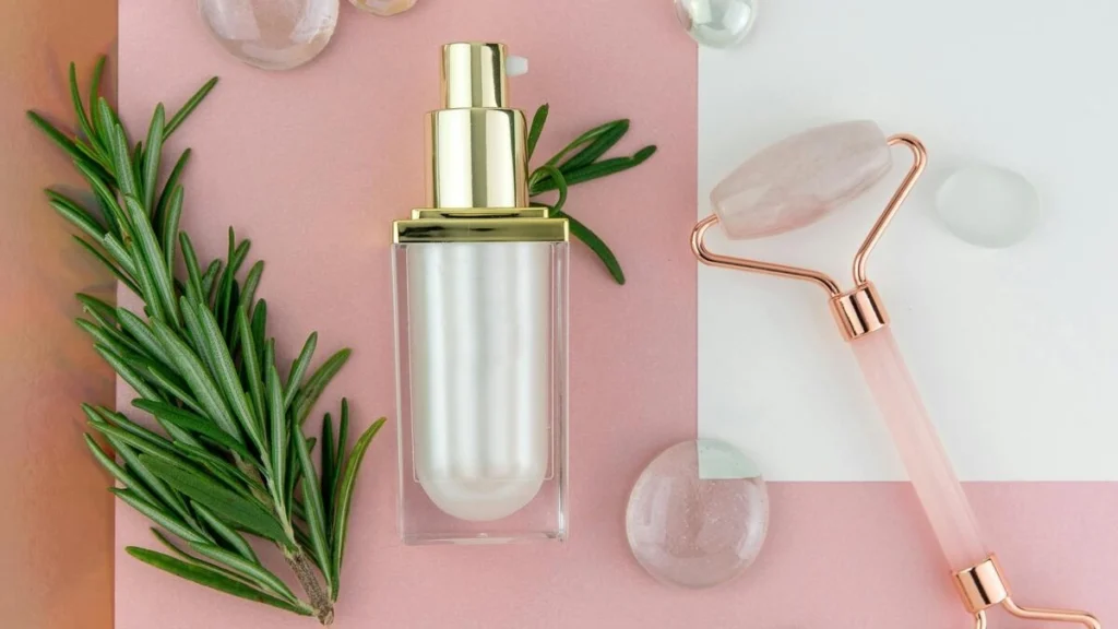 ローズマリーオイルとクォーツローラーの画像